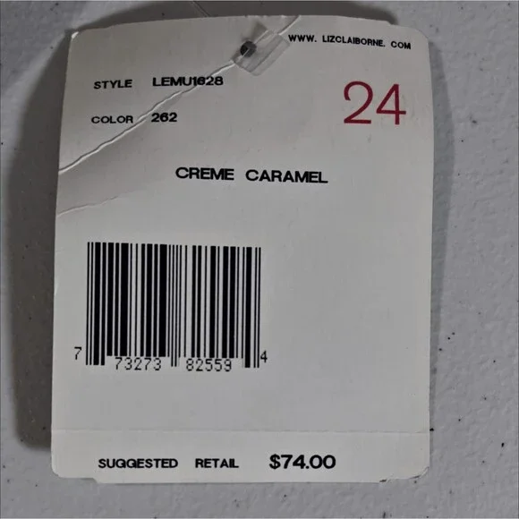 Vintage New Brown Plaid Wrap Skirt Plus 24 Liz Claiborne Academia Heritage NWT - Picture 12 of 12